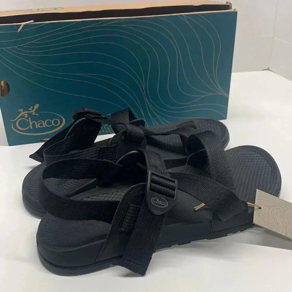 Chaco Low Down 2 Sandal Shoes Open Toe Strappy Black New NWT Men's Size 13